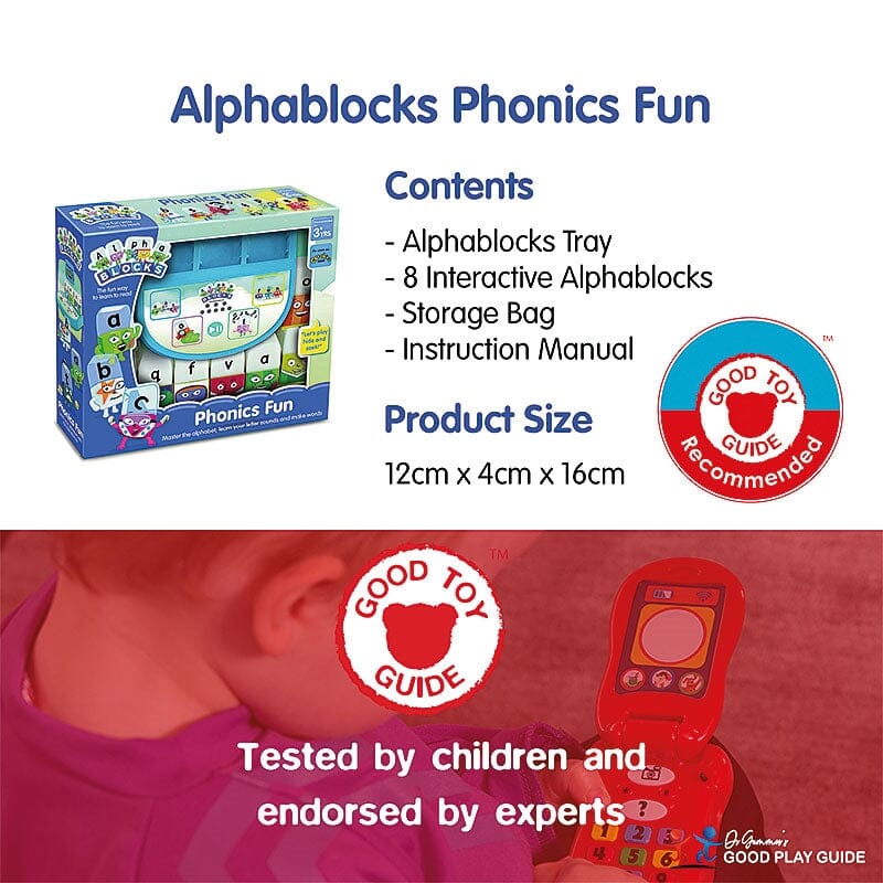 Alphablocks AN20 Phonics Fun — complete set with letter cubes